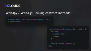 Web3py / Web3.js - calling contract methods
 