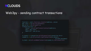 Web3py - sending contract transactions
 