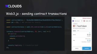 Web3.js - sending contract transactions
 