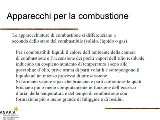 Apparecchi per la combustione 