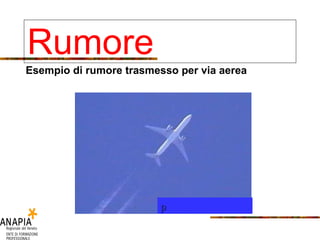 Esempio di rumore trasmesso per via aerea p Rumore 