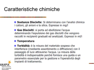 Caratteristiche chimiche 