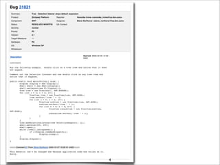 What makes a good bug report?