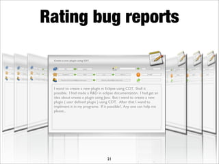 What makes a good bug report?