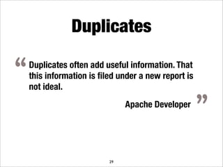 What makes a good bug report?