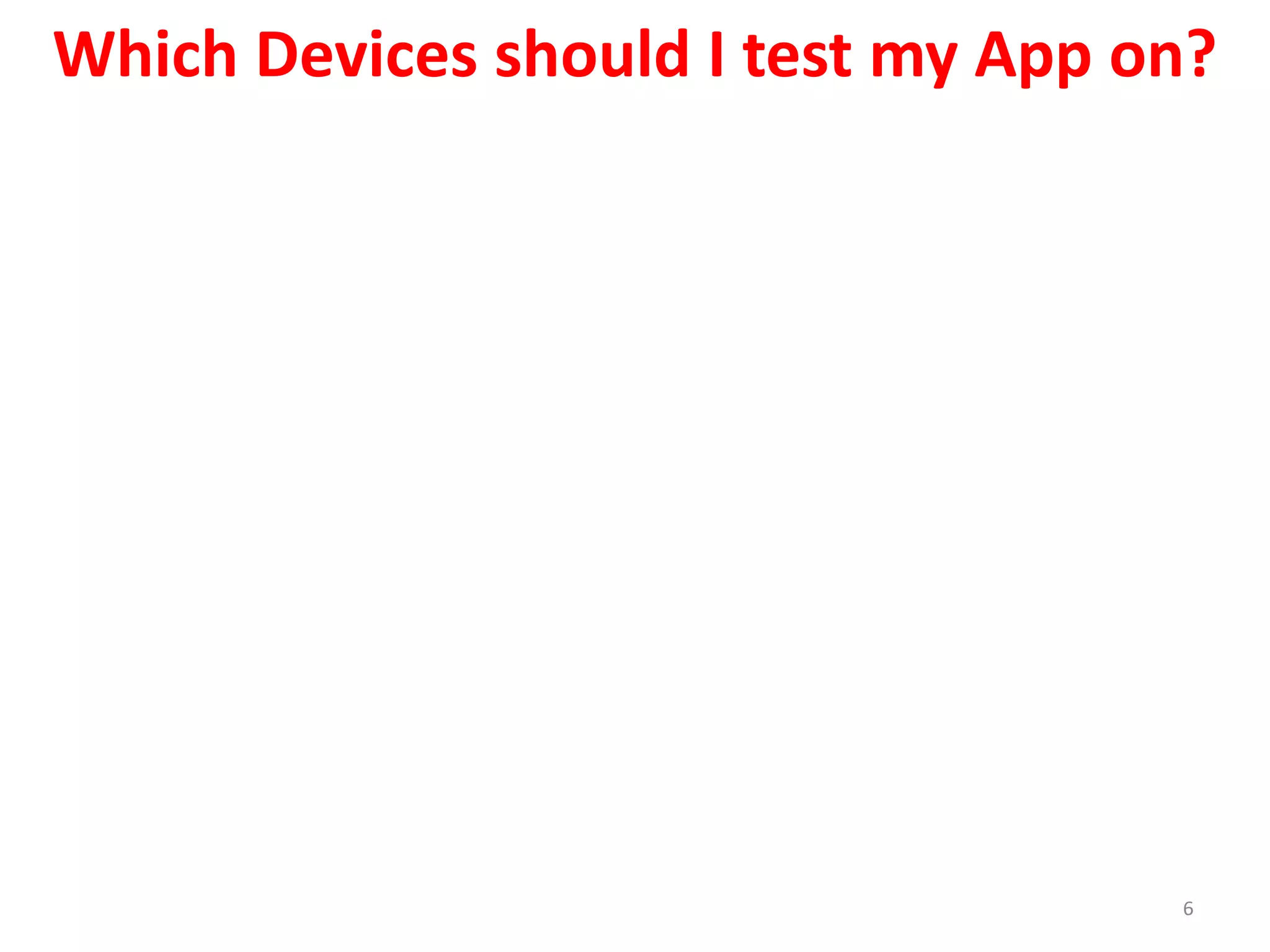 Which Devices should I test my App on?
6
 