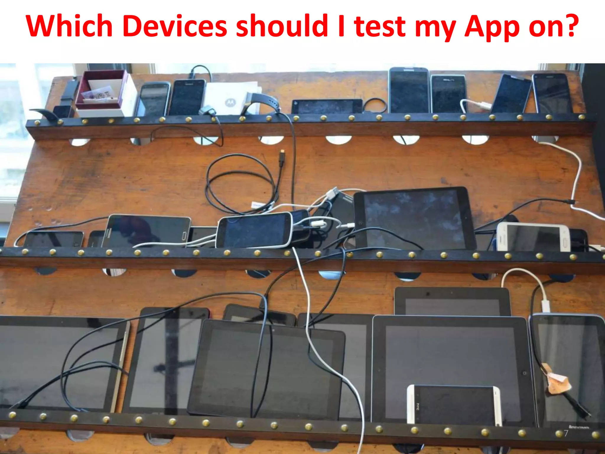 Which Devices should I test my App on?
7
 