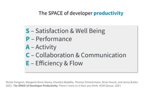 An Actionable Framework for Understanding and Improving Developer ...