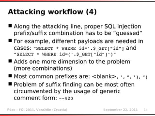 It all starts with the ' (SQL injection from attacker's point of view ...