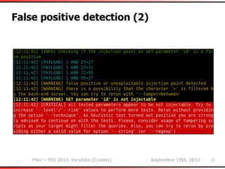 Heuristic methods used in sqlmap | PDF