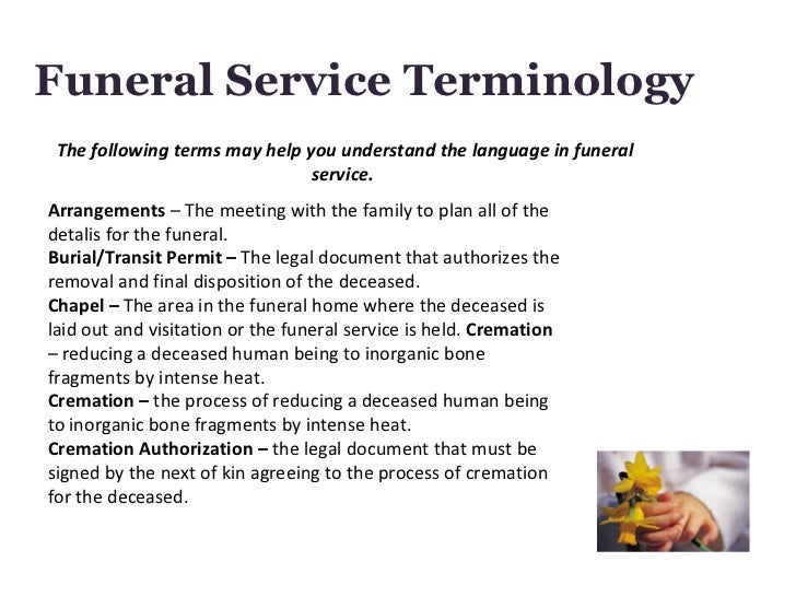 Funeral Service Terminology