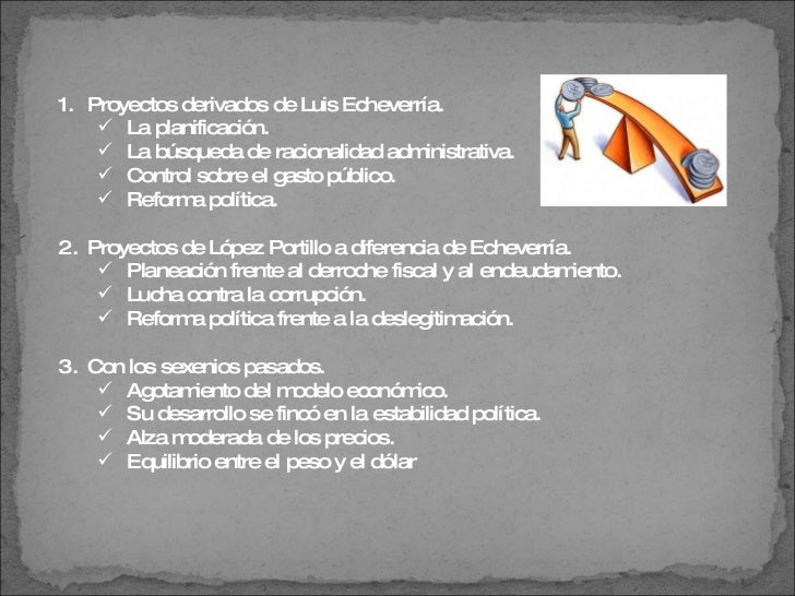Sexenio de Jose Lopez Portillo