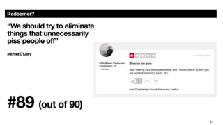 21
Redeemer?
“We should try to eliminate
things that unnecessarily
piss people oﬀ”

MichaelO’Leary




#89 (out of 90)
 