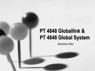 PT 4848 Globallink &
PT 4848 Global System
Business Plan
 