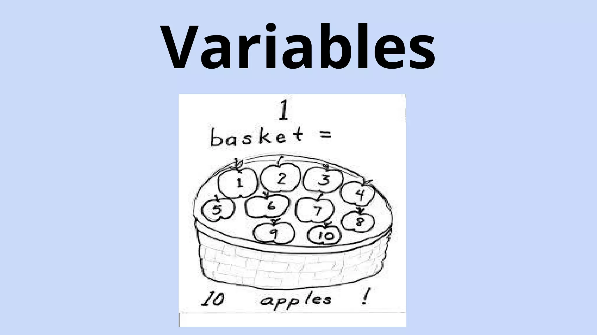 Variables
 