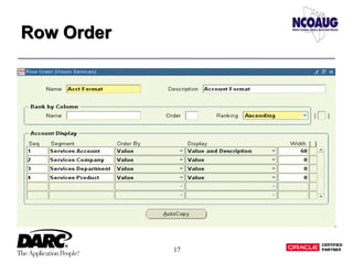 17
Row OrderRow Order
 