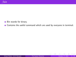 File System Hierarchy | PDF