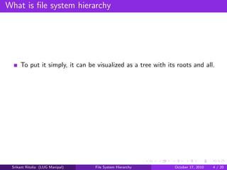 File System Hierarchy | PDF
