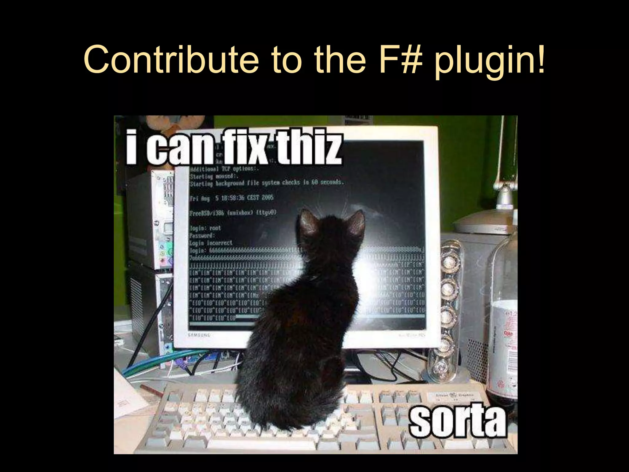 Contribute to the F# plugin!