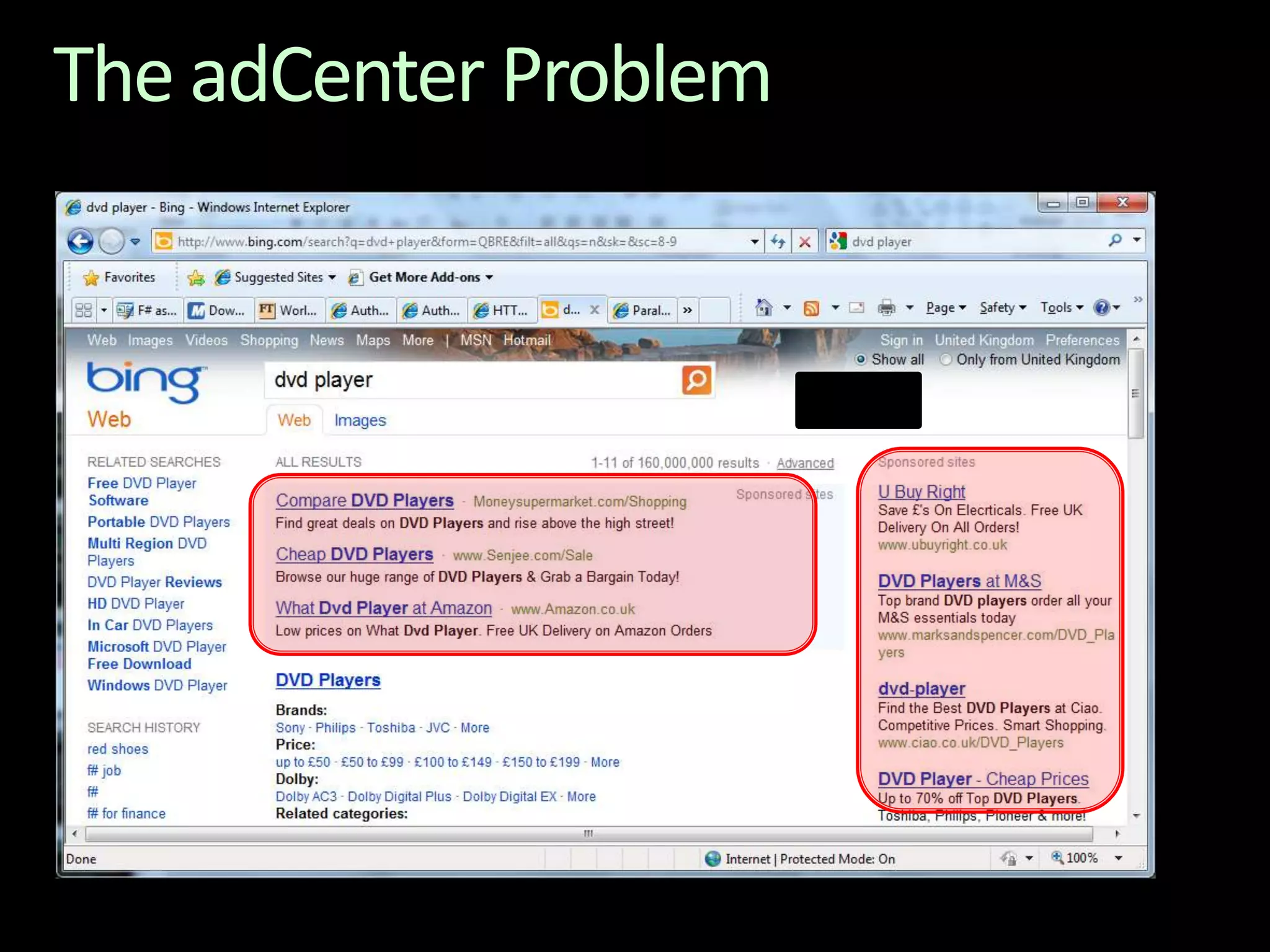 The adCenter Problem