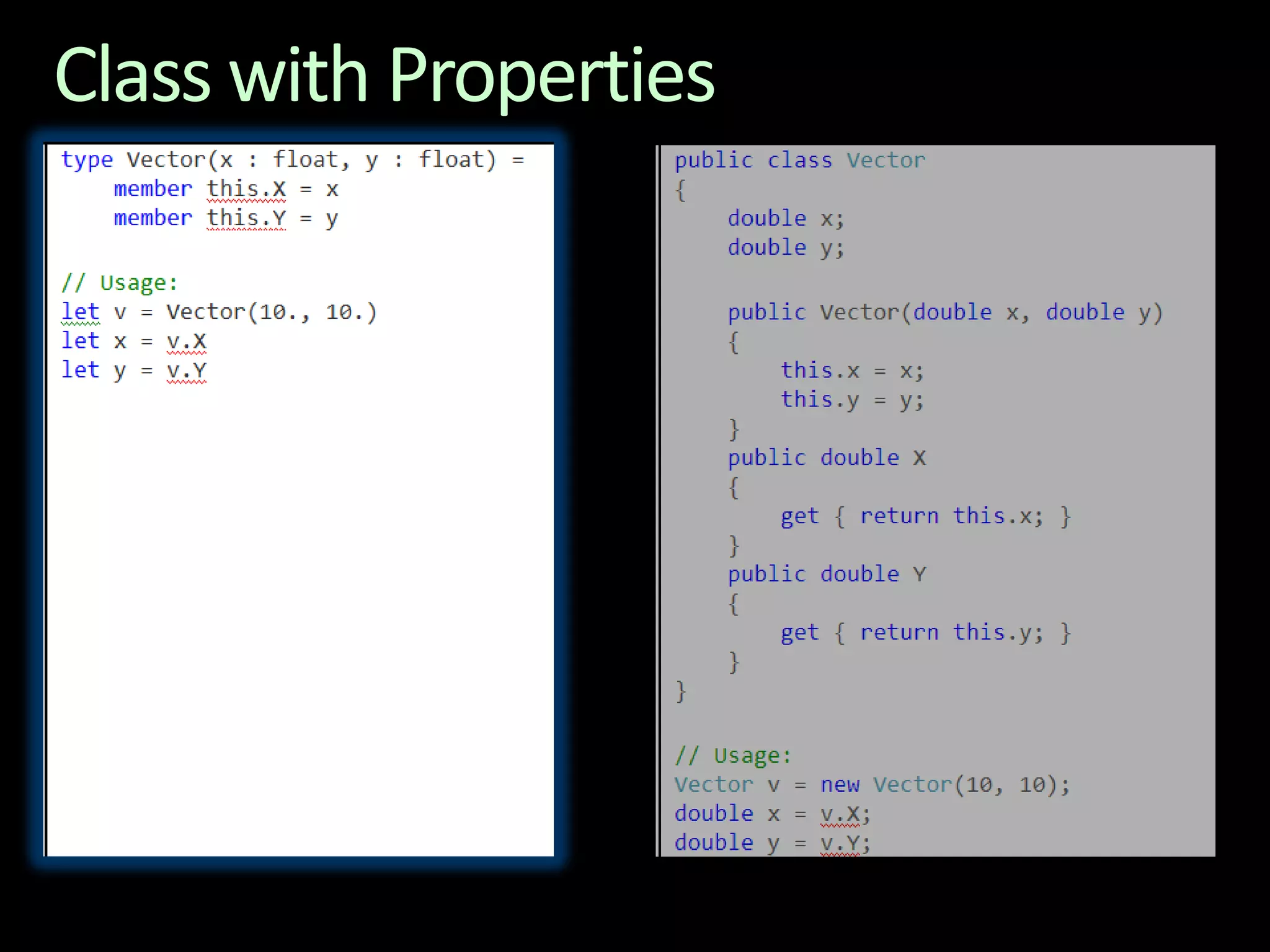 Class with Properties