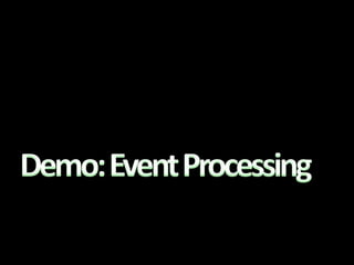 Let’s Web Crawl…Demo: Event Processing