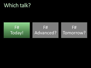 Which talk?