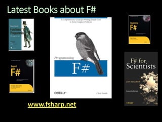 Latest Books about F#Visit 	www.fsharp.net