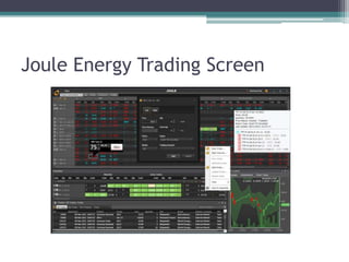 Joule Energy Trading Screen
 