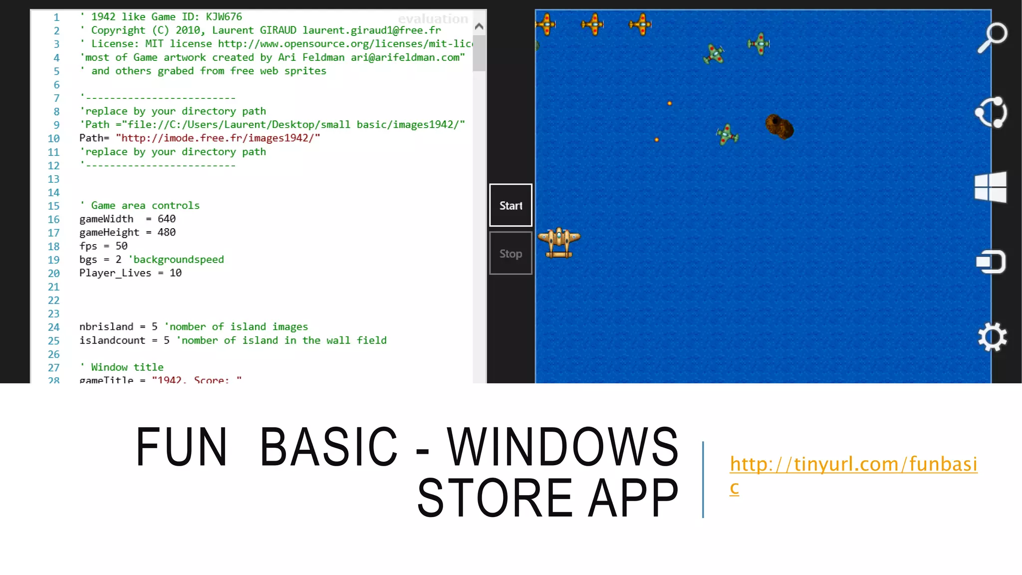 http://tinyurl.com/funbasi
c
FUN BASIC - WINDOWS
STORE APP
 