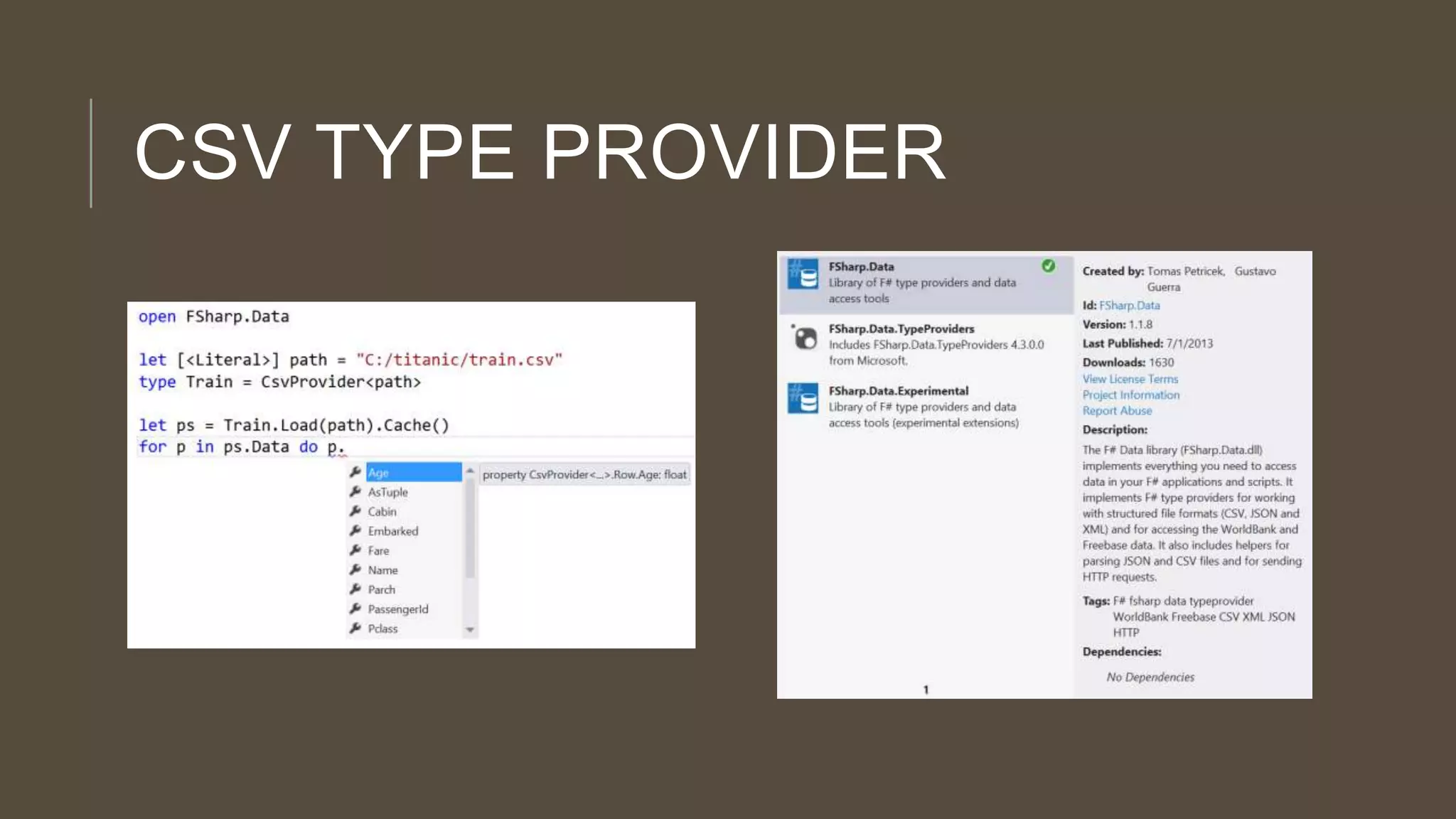 CSV TYPE PROVIDER

 
