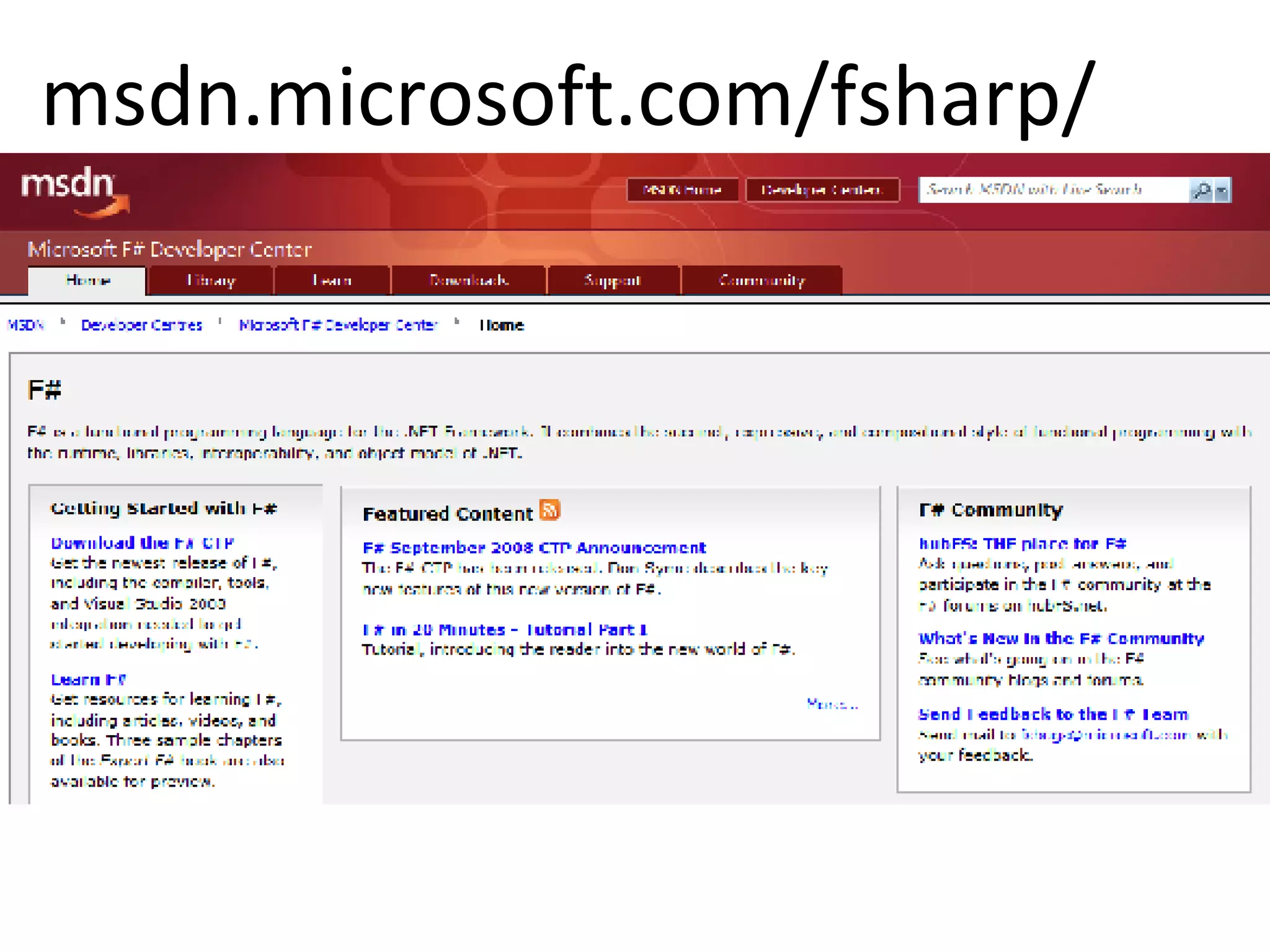 msdn.microsoft.com/fsharp/ 