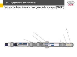 FSI – Injeção Direta de Combustível
Sensor de temperatura dos gases de escape (G235)
 