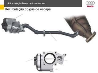FSI – Injeção Direta de Combustível
Recirculação do gás de escape
 