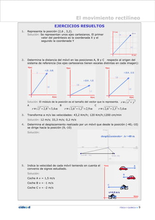 FÍSICA Y QUÍMICA 9
El movimiento rectilíneo
 