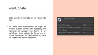 Física 3D en Unity - Clase 3 / 4 | PPTX
