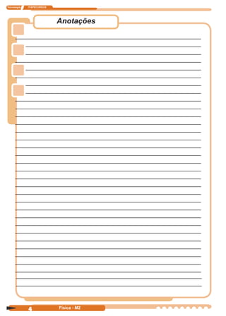 Tecnologia ITAPECURSOS
4 Física - M2
Anotações
 