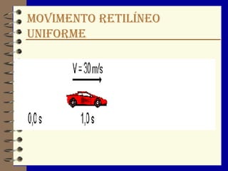 MOVIMENTO RETILÍNEO
UNIFORME
 