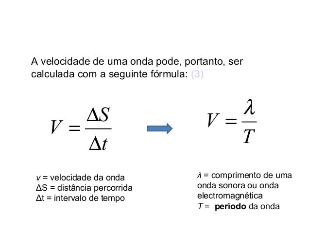 Periodo e frequencia das ondas