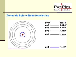 Átomo de Bohr e Efeito fotoelétrico

 
