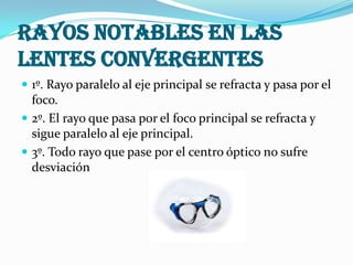 Física óptica lentes | PPTX