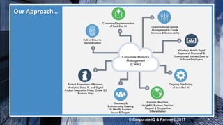 © Corporate IQ & Partners, 2017
Our Approach…
4
 