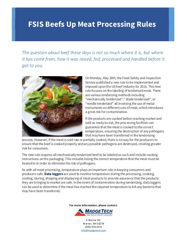 FSIS Beefs Up Meat Processing Rules