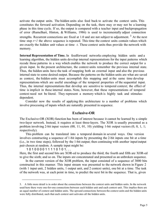Finding structure in time neural networks pdf