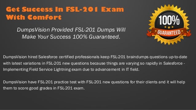 Salesforce Implementing Field Service Lightning Test FSL-201 Exam QA PDF+SIM