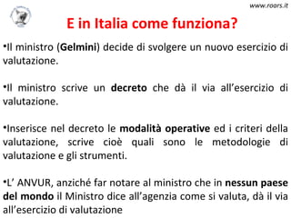Valutazione ANVUR e VQR | PPT