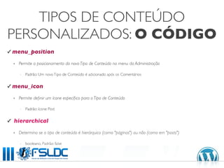 Taxonomias e Tipos de Conteúdos com WordPress 3