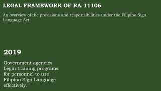 Congregation Fsl Sign Language FSL or the Filipino Sign Language Law.pptx