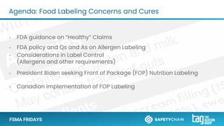 Food Labeling Concerns and Cures for 2023 | PPT