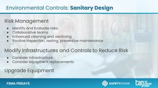 Environmental Controls: Keeping Pathogens Out | PPTX